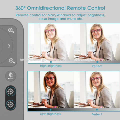 Webcam 4K HD avec cadrage automatique IA, microphones à double réduction de bruit, transmission vidéo sans perte H.264/H.265 et webcam USB 3.0 rapide