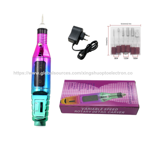 Perceuse à ongles électrique Professionnel pour Acrylique Gel Ongles Portable Nail Machine Kit Manucure Pédicure Outils Polissage Ensemble