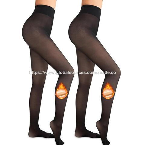 Hersteller Damen Fleece-gefütterte Strumpfhose - Blickdichte, warme Strumpfhose, dicke Leggings, Strumpfhose