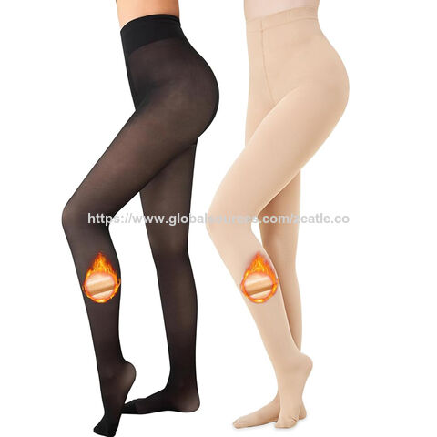 Hersteller Damen Fleece-gefütterte Strumpfhose - Blickdichte, warme Strumpfhose, dicke Leggings, Strumpfhose