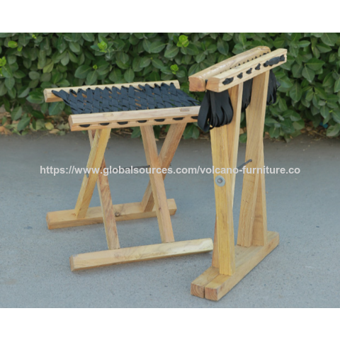 Silla de pesca plegable portátil de madera maciza de langosta de buena calidad, silla para exteriores Mazar de madera maciza