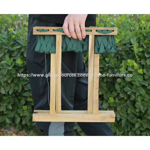Silla de pesca plegable portátil de madera maciza de langosta de buena calidad, silla para exteriores Mazar de madera maciza