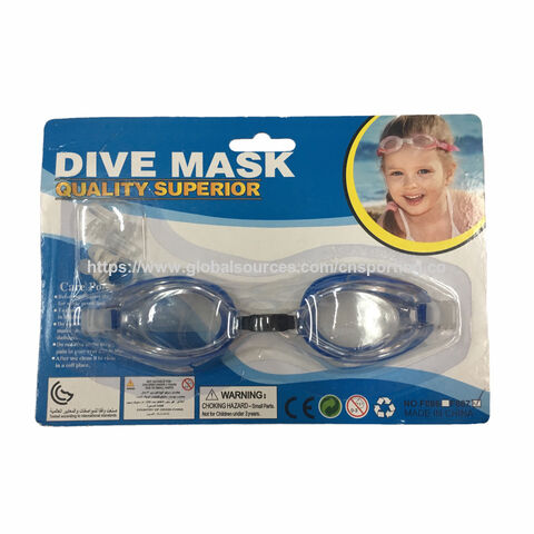 Tauchmaske, Schwimmbrille für Kinder (mit 2 Ohrstöpseln und 1 Nasenschutz), komfortabel und einfach zu bedienen. Ideal für den Großhandel.