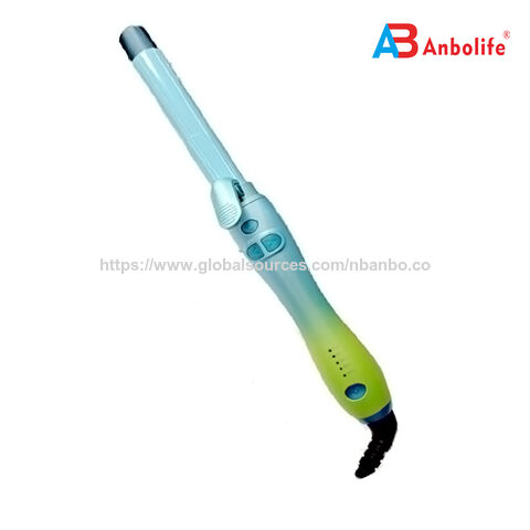 Modelador de Cachos Automático Rotativo Barril de Cerâmica 32mm 4 Configurações de Temperatura Dupla Voltagem Cabo Giratório 360° Controle de Cachos Esquerda/Direita
