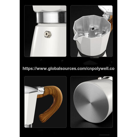 Polywell Mokka-Kaffeekanne für Handaufguss, Filterkaffeekanne, Italienische Espressokocher