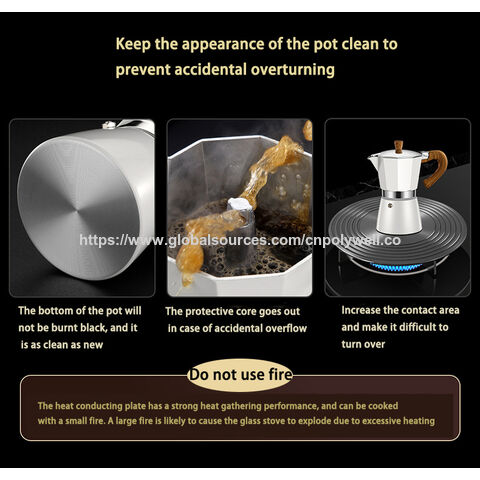 Polywell Mokka-Kaffeekanne für Handaufguss, Filterkaffeekanne, Italienische Espressokocher