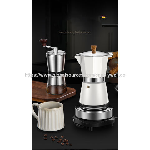 Polywell Mokka-Kaffeekanne für Handaufguss, Filterkaffeekanne, Italienische Espressokocher