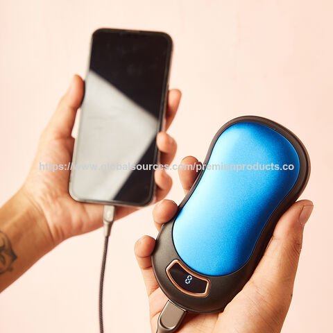  chauffe-mains 2 en 1 avec batterie externe 10000mAh, chauffage double face