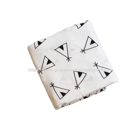 Super comfortable bamboo cotton baby blanket with various printing patterns welcome to customize