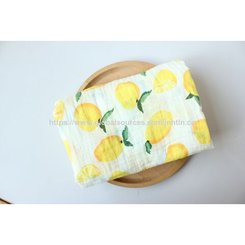 2 layers soft feeling swaddle blanket popular baby print muslin 100% cotton baby blanket
