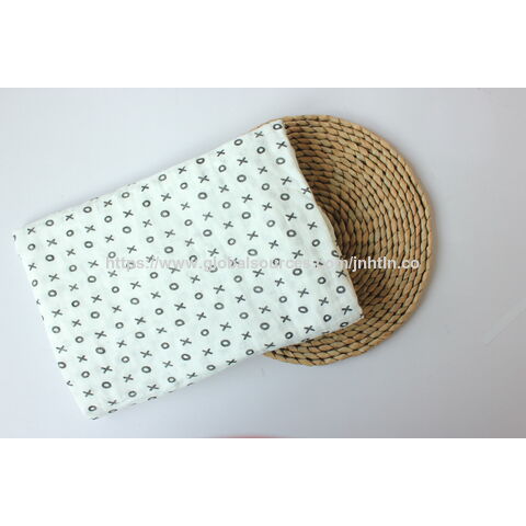 2 layers soft feeling swaddle blanket popular baby print muslin 100% cotton baby blanket