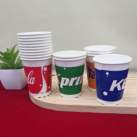 Vasos de papel desechables cuadrados de alta calidad, directo de fábrica en China, venta al por mayor, para bebidas frías y calientes, para el hogar y la oficina