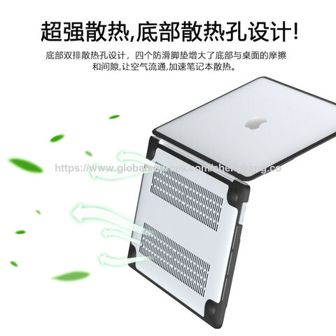 غطاء PC+TPU لجهاز MacBook، الشركة المصنعة، غطاء شفاف لجهاز MacBook Pro، غطاء نحيف لجهاز MacBook Air، ISO9001:2015