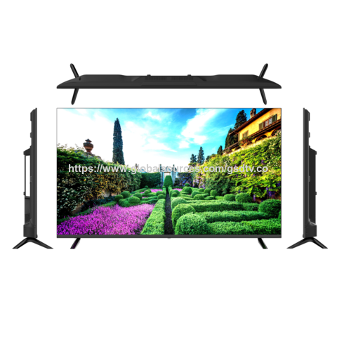 Fábrica de TV LED de 75 pulgadas 4K UHD Slim sin marco Modelo de TV digital inteligente TV de hotel Ahorro de energía solar Doble vidrio Nuevo modelo de monitor de TV