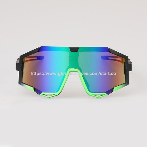 Neue Sport-Sonnenbrille, Kunststoffrahmen, UV 400 Schutz, OEM-Bestellungen willkommen, CE-, FDA-geprüft.