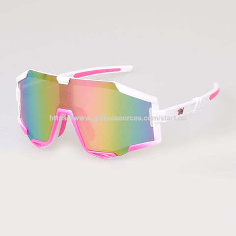 Neue Sport-Sonnenbrille, Kunststoffrahmen, UV 400 Schutz, OEM-Bestellungen willkommen, CE-, FDA-geprüft.