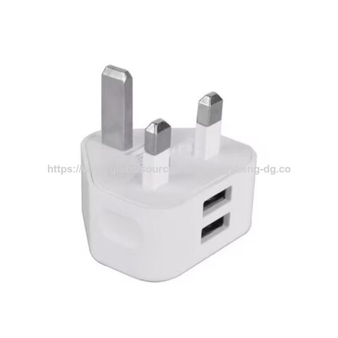 Cargador Rápido de Dos Puertos 5V2A de Calidad Superior para Teléfono, Adaptador de Corriente LED de Carga Rápida