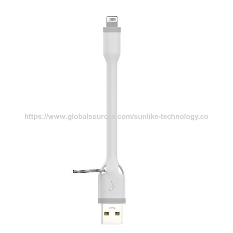 Kabel Bebas Kusut Sunlike, Fleksibel, Cocok dengan Power Bank, untuk Pengisian Daya Ponsel dan Transfer Data, Panjang Pendek