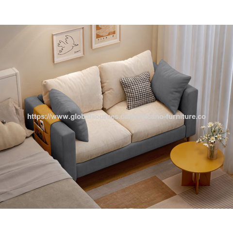 Sofá-cama duplo de tecido INS no atacado para casas pequenas e escritórios, conjunto de sofás, móveis de sala de estar, sofá dobrável