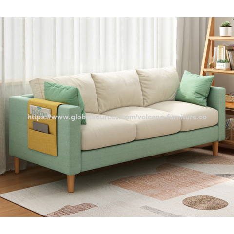 Sofá-cama duplo de tecido INS no atacado para casas pequenas e escritórios, conjunto de sofás, móveis de sala de estar, sofá dobrável