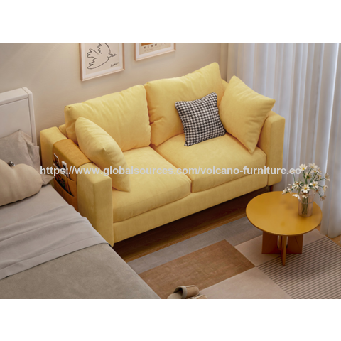 Sofá-cama duplo de tecido INS no atacado para casas pequenas e escritórios, conjunto de sofás, móveis de sala de estar, sofá dobrável