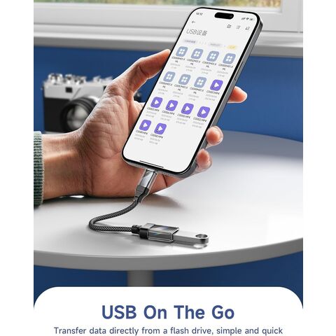 Adaptador USB-C a USB 3.0, Cable OTG USB-C Macho a USB Hembra, Convertidor de Sincronización de Datos, Conector para Teléfono Móvil, Ratón y Teclado