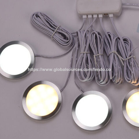 Lampe LED pour Armoire DC12V 12 Pièces Ultra-Mince Intelligente pour Armoire Électrique