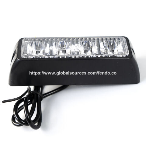 Luzes de Advertência LED 12/24V 4 LEDs IP65 À Prova D'Água Universal Carro Piscando