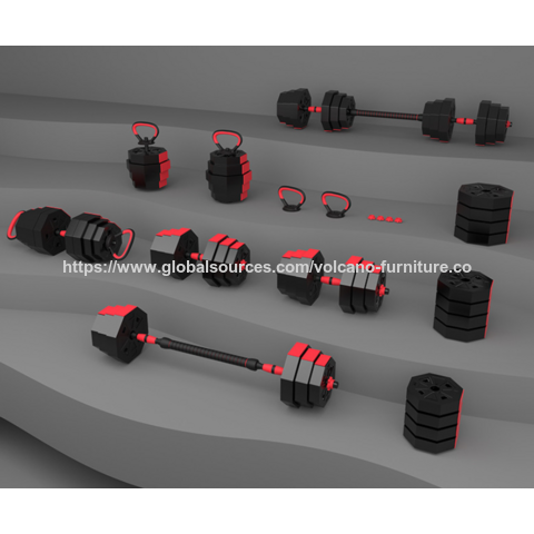 Mancuernas Octogonales al por Mayor para Hombre, Relleno de Cemento, Tuerca Autoajustable que no se Afloja, Ajustable 10/15/20/30/40kg