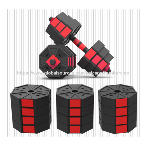 Mancuernas Octogonales al por Mayor para Hombre, Relleno de Cemento, Tuerca Autoajustable que no se Afloja, Ajustable 10/15/20/30/40kg
