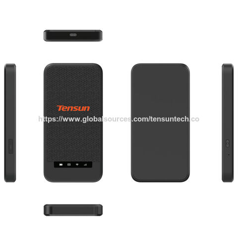 Unisoc Powered 5G Pocket Router with Wi-Fi 6, 9000mAh Battery, and Multi-Band Support for Seamless Global Roaming,with Power bank