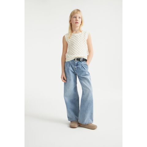 Herstellergefertigte Kinderjeans, hochwertige gewaschene Baumwolljeans, Denimhosen für Mädchen, Großhandel