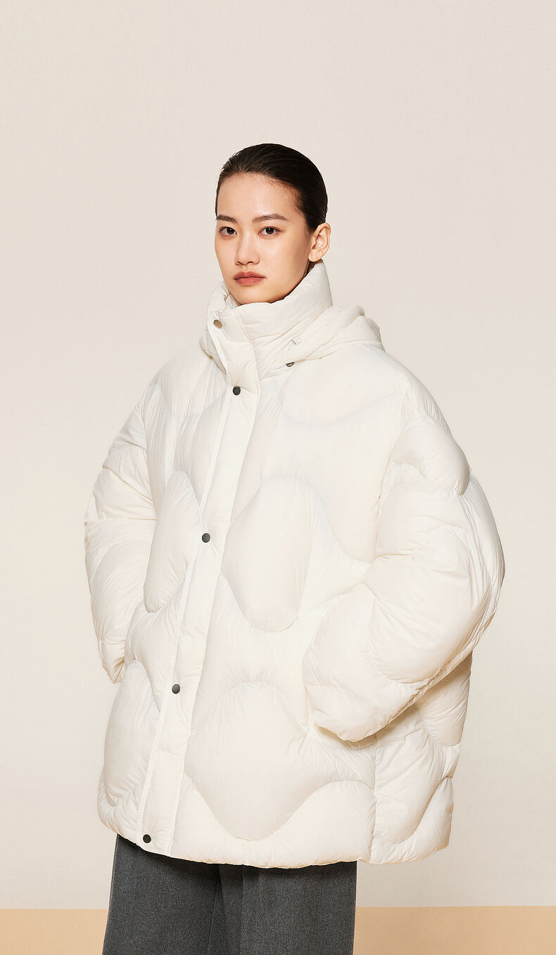 Quilting Sweatshirt Down Jacket/Black｜PERVERZE | パーバーズ