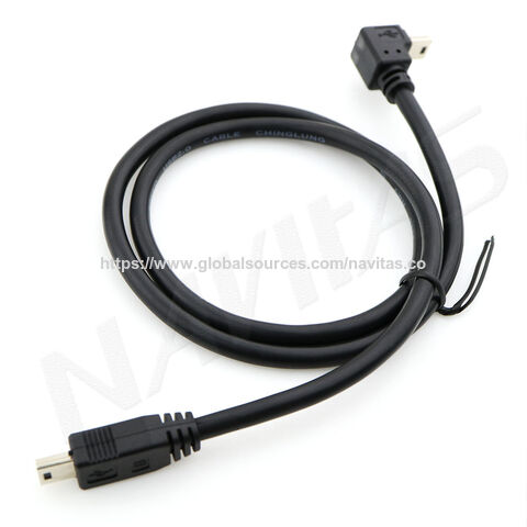 Kundenspezifisches 90-Grad-Mini-USB-auf-Mini-USB-Gerade-Datenkabel