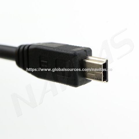 Kundenspezifisches 90-Grad-Mini-USB-auf-Mini-USB-Gerade-Datenkabel