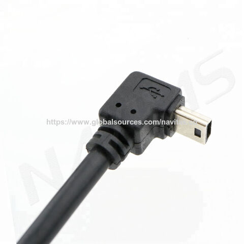 Kundenspezifisches 90-Grad-Mini-USB-auf-Mini-USB-Gerade-Datenkabel
