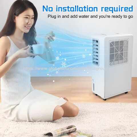 Innovador mini aire acondicionado 2025, sin aire caliente, sin manguera de escape, enchufar y usar directamente. Ideal para climatización de espacios pequeños.