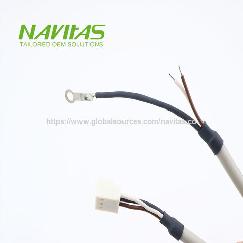 Cable de Alimentación Personalizado con Terminal de Anillo de Acero Inoxidable y Núcleo de Cobre Estañado