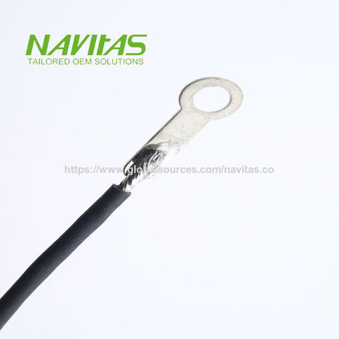 Cable de Alimentación Personalizado con Terminal de Anillo de Acero Inoxidable y Núcleo de Cobre Estañado