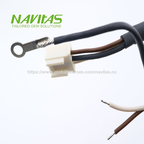 Cable de Alimentación Personalizado con Terminal de Anillo de Acero Inoxidable y Núcleo de Cobre Estañado