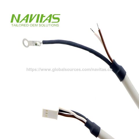 Cable de Alimentación Personalizado con Terminal de Anillo de Acero Inoxidable y Núcleo de Cobre Estañado