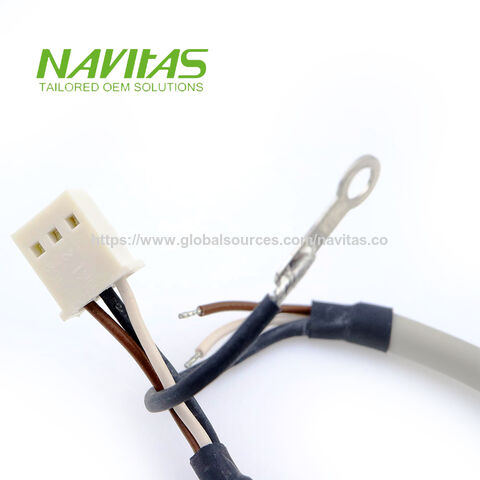 Cable de Alimentación Personalizado con Terminal de Anillo de Acero Inoxidable y Núcleo de Cobre Estañado