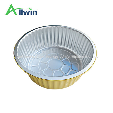 Compre Molde Desechable De Aluminio Redondo De 2500 Ml, Acepta Oem