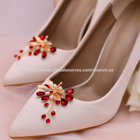 Beautiful Bride Shoe Clips Fashion Pearls Shoe Jewellery Hot