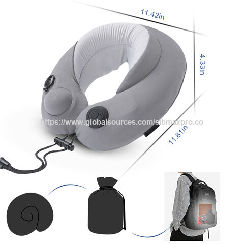 Masseur de Nuque Ergonomique Chauffant avec Pétrissage Shiatsu 3D et Vibration Réglable pour Maison, Bureau et Voyage. Certification CE ROHS.