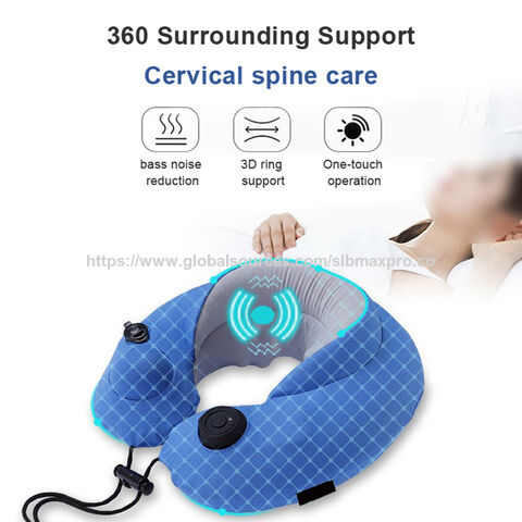 Masseur de Nuque Ergonomique Chauffant avec Pétrissage Shiatsu 3D et Vibration Réglable pour Maison, Bureau et Voyage. Certification CE ROHS.