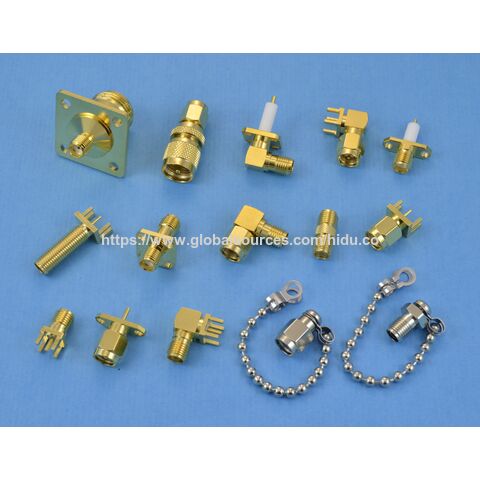 SMA Stecker auf Mini-UHF Buchse (vernickelt) HF-Adapter HF-Steckverbinder HF-Koaxialsteckverbinder