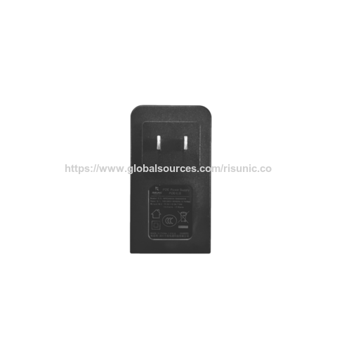 Fabricant 48V 100M/1/2.5/10G Injecteur PoE Passif 15.4W 24W Adaptateur Mural Alimentation IEEE 802.3af IEEE 802.3at