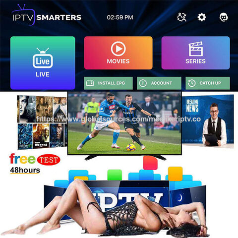اشتراك IPTV M3U بالجملة، اختبار مجاني، كود Xtream، خادم 12 شهرًا، SLTV، Trex، Diamond، Tivione، NetTV، لوحة موزعي IPTV XXX