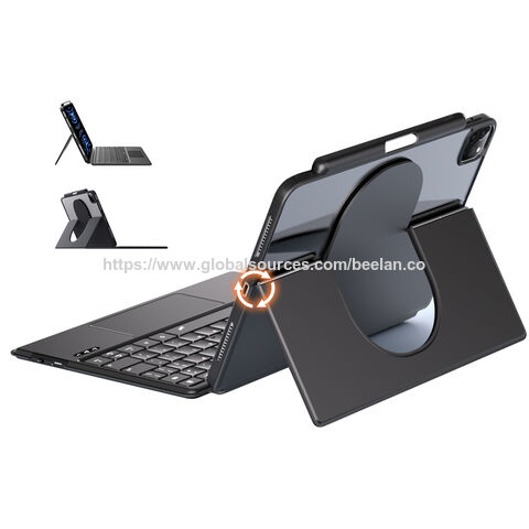 Funda Mágica para Teclado 360 de Alta Calidad 2025, Carcasa Magnética, Teclado Inalámbrico Retroiluminado para iPad